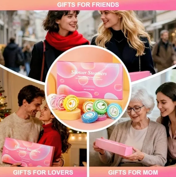 NWT 🥰🚿SHOWER STEAMERS 8 PC GIFT BOX🚿🥰 $30 RETAIL 🎄🎁 $15! - Picture 5 of 6